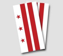 "Washington DC Flag" Cornhole Wrap
